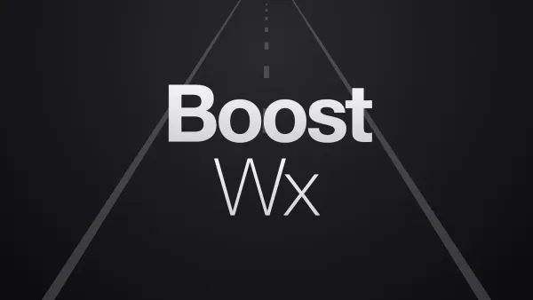 Boost Weather application screenshot